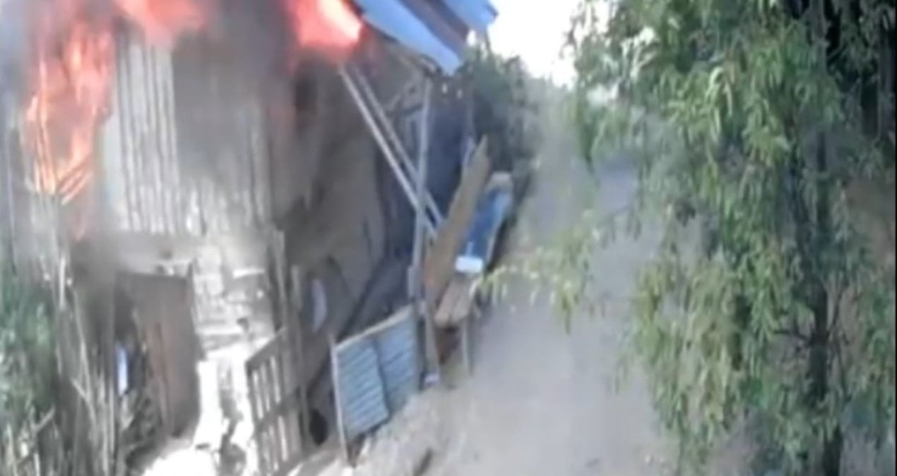 anne ve engelli oglunu kurtarmak icin alevlerin icine daldi Sqe9bi4d